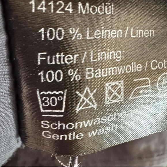 Annette Gortz for Since 1984 Grey Linen Midi Skirt Size 42 - Picture 11 of 12